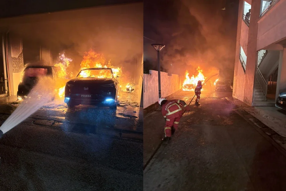 Jentera bomba tiba di lokasi pada jam 5.05 pagi yang terletak kira-kira enam kilometer dari balai.