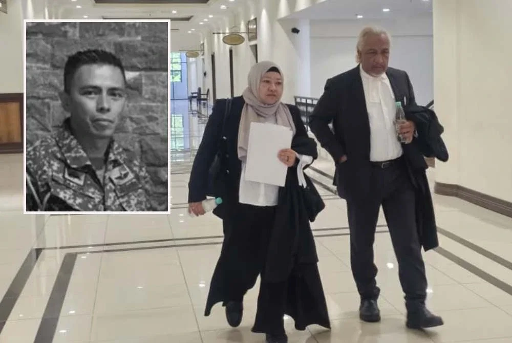 Pasukan peguam mewakili ahli keluarga Allahyarham anak AR Badul yang meninggal dunia semasa melakukan demonstrasi pada 2019. Gambar kecil: Allahyarham Mohd Zahir Armaya.