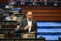 Anwar ketika sesi PMQT di Dewan Rakyat pada Selasa. FOTO: Jabatan Penerangan