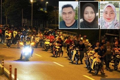 Pengguna lebuh raya gesa tindakan tegas terhadap lumba motosikal haram yang ancam keselamatan. Gambar kecil dari kiri; Hairul, Noor Azlina dan Nur Farhana