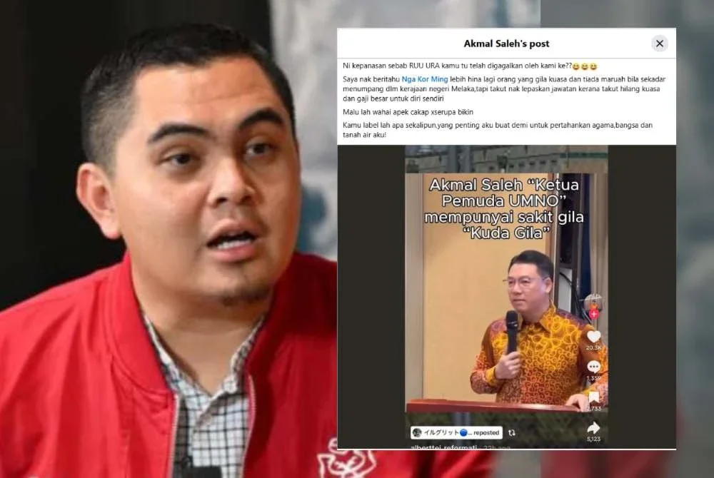 Tangkap layar hantaran di Facebook Muhamad Akmal pada Rabu.