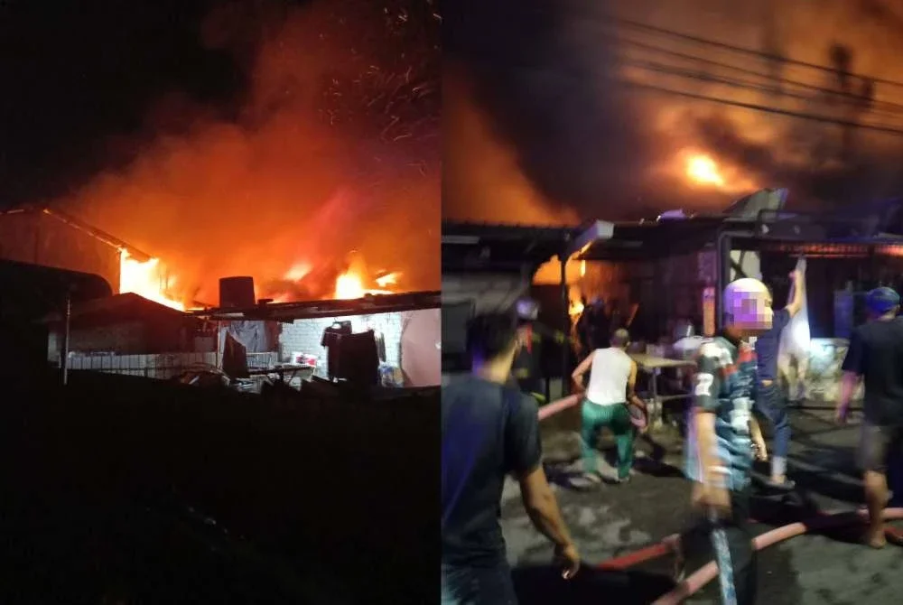 Peratusan kebakaran dianggarkan sekitar 70 peratus dan operasi pemadaman masih dijalankan bagi mengelakkan api daripada merebak ke premis berhampiran.