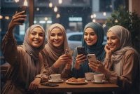 Rata-rata gadis cantik itu sudah pun menjadi friend kepada rakan tulen saya di media sosial. Foto Imej janaan AI