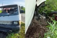 Mangsa dalam perjalanan menghantar anak buahnya ke Sekolah Kebangsaan Stumbin. Foto hiasan