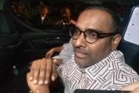 Punithan ditemui media selepas mengakhiri pertemuan bersama Muhyiddin di kediaman Presiden Bersatu di Bukit Damansara.