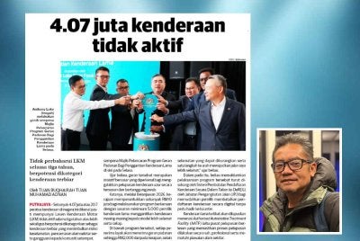 Laporan Sinar Harian pada Rabu. Gambar kecil: Hezeri