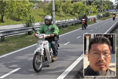 Jika motosikal kekal berkongsi lorong dengan kenderaan lain, ia berisiko lebih tinggi berlaku kemalangan kerana pelbagai faktor keselamatan. Gambar kecil: Rozmi
