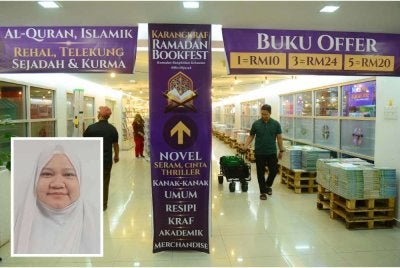 Karangkraf Ramadan Bookfest bakal temui pengunjung bermula Jumaat. Gambar kecil: Nurul Farehah
