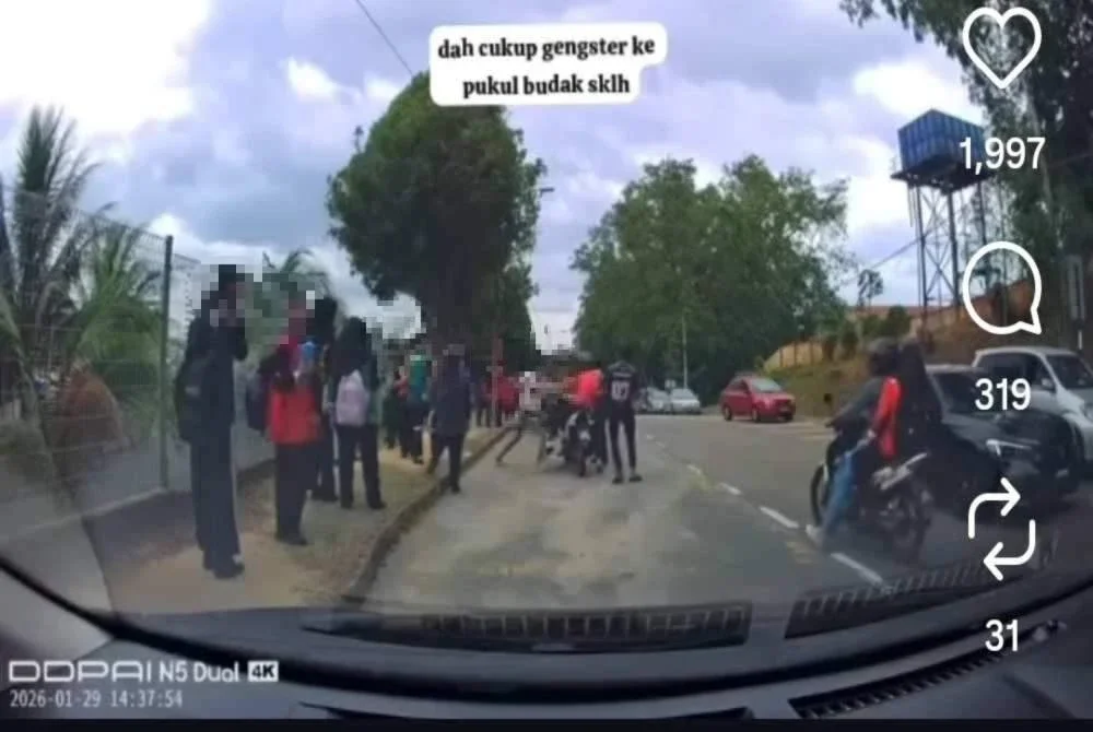 Tangkap layar insiden berkenaan. 