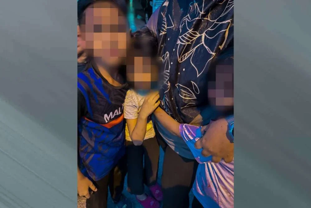 Mangsa bersama dua beradiknya berdepan detik cemas selepas didatangi lelaki tidak dikenali semasa melalui Jalan Bakawali, Bukit Sentosa. Foto: Tular