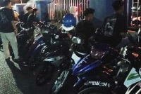 Antara motosikal yang ditahan dalam Ops Samseng Jalanan dijalankan pada Jumaat.