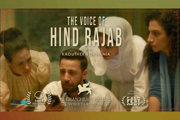 Filem The Voice of Hind Rajab mencatat lebih 60,000 tontonan di Malaysia, ketiga tertinggi di dunia. 
