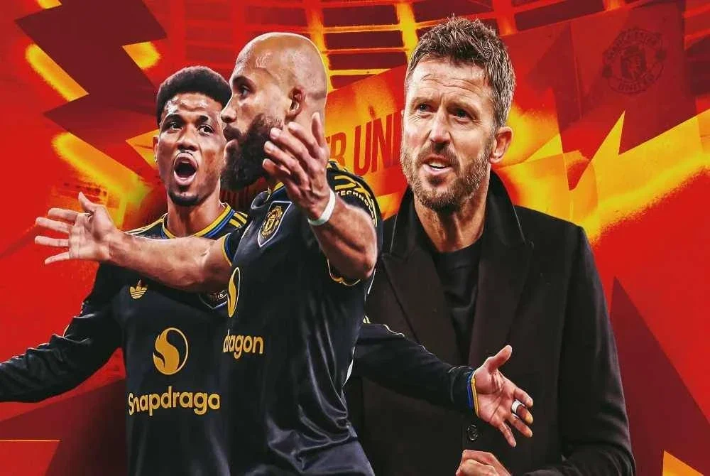 Amad Diallo (kiri) dan Bryan Mbeumo menyerlah dalam aksi menentang Manchester City dan Arsenal yang menyaksikan Carrick membawa kelab meraih kemenangan berturut-turut selepas dilantik sebagai pengendali interim United.