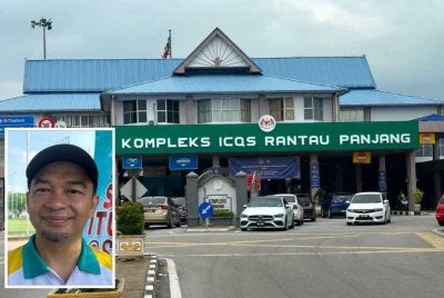 Saringan turut dilakukan di pintu masuk sempadan negara di Rantau Panjang. - Gambar kecil (Dr Mohd Azman)