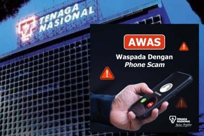 TNB menasihatkan orang ramai supaya tidak terpedaya dengan panggilan telefon yang mencurigakan dan memperkenalkan diri sebagai pegawai TNB.