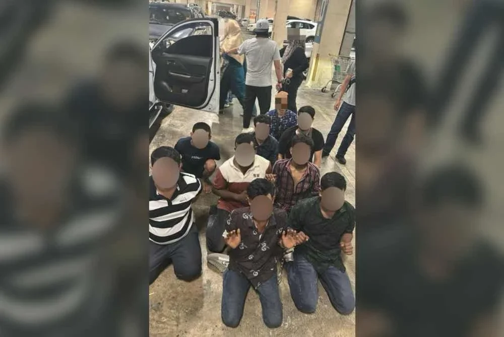 Antara warga asing yang disyaki diseludup masuk ke negara ini turut ditahan.