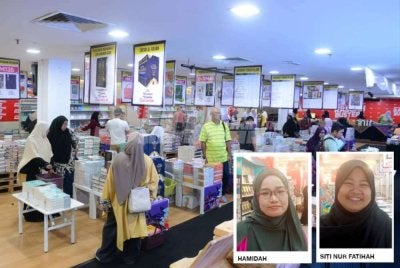 Orang ramai tidak melepaskan peluang mendapatkan buku terbaru dengan harga berpatutan di Kompleks Karangkraf, Shah Alam.