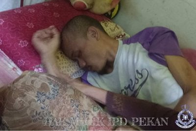 Amirul ditemukan selamat selepas pulang ke rumahnya di Felda Chini Timur 2 pada malam Ahad. Foto Polis Pekan