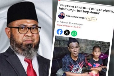 Asmadi memaklumkan, beg stoma untuk Mohd Adam akan disalurkan melalui Klinik Desa Kota Gelanggi 2.