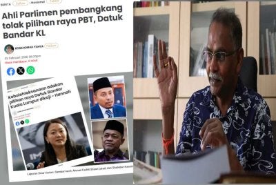 Laporan Sinar Harian. Gambar kecil: Manimaran