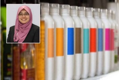 Penggunaan kosmetik timbang kilo yang mengandungi logam berat melebihi paras selamat boleh menyebabkan kerosakan kulit. Gambar kecil:Sharifa Ezat