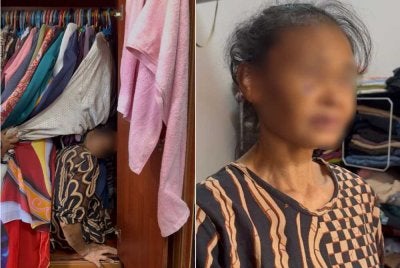 Mangsa ditemui bersembunyi di dalam almari. Foto JIM Negeri Sembilan