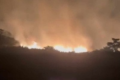 Kebakaran melibatkan hutan simpan yang dianggar seluas empat hektar.