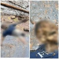 Keadaan mayat mangsa yang ditemui dalam keadaan mereput di Sungai Jambatan Kampung Lubuk, Changkat Keruing dekat Pantai Remis pada 29 Januari lalu.