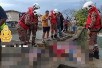 Tiga kanak-kanak dilaporkan lemas di kolam kumbahan berhampiran Flat Sibu Jaya, Sibu.