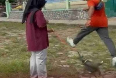 Kejadian itu tular di media sosial. Foto Agensi