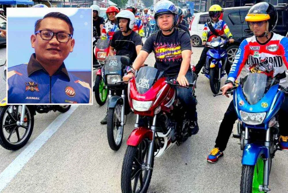 Pihak penganjur himpunan permotoran RXZ Forever Legend yang bermula pada Jumaat dan Sabtu di Pusat Transformasi Luar Badnar (RTC) Tunjung di Kota Bharu. Gambar kecil:Muhamad Huzaifah.