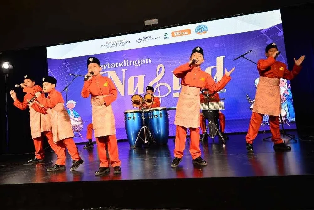 SK Bandar Tun Hussein Onn menunjukkan persembahan mereka ketika pertandingan.Foto: SINAR HARIAN/ASRIL ASWANDI MOHD SYUKUR