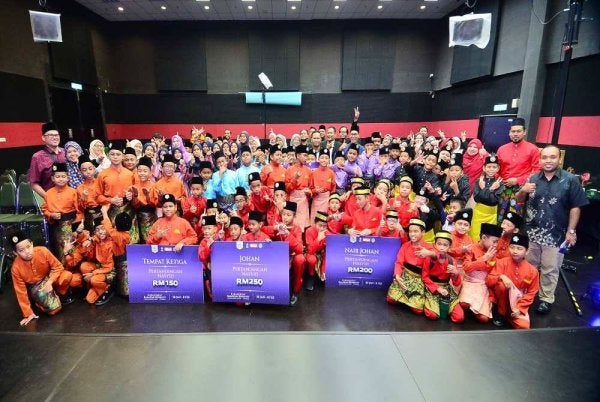 Sembilan sekolah menyertai Pertandingan Nasyid Sekolah Rendah sempena Karangkraf Ramadan Bookfest di Studio F Karangkraf pada Khamis. Foto: SINAR HARIAN/ASRIL ASWANDI MOHD SYUKUR