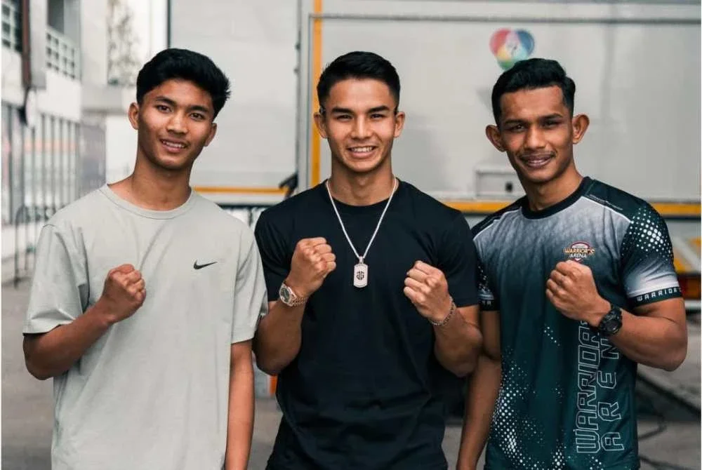 Selain Johan, pentas ONE Friday Fights 141 turut menampilkan dua lagi wakil Malaysia iaitu Adam Rakib (kiri) dan Sabri (kanan). Foto: IG Johan Ghazali