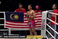 Sabri membuat kemunculan pertama di pentas ONE Championship. - Foto: Agensi