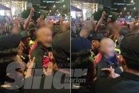 Beberapa individu dipercayai peserta himpunan GARAH ditahan di hadapan Kompleks Membeli-Belah Sogo.
