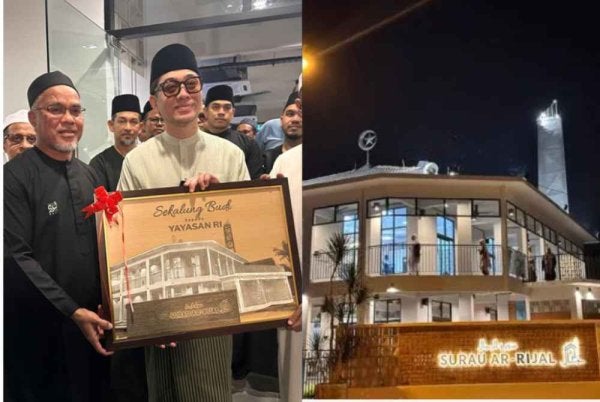 Menurut Rizalman surau bernilai RM1.5 juta itu dibina sepenuhnya melalui sumbangan orang ramai dan penyumbang persendirian menerusi Yayasan Rizalman Ibrahim (Yayasan RI).