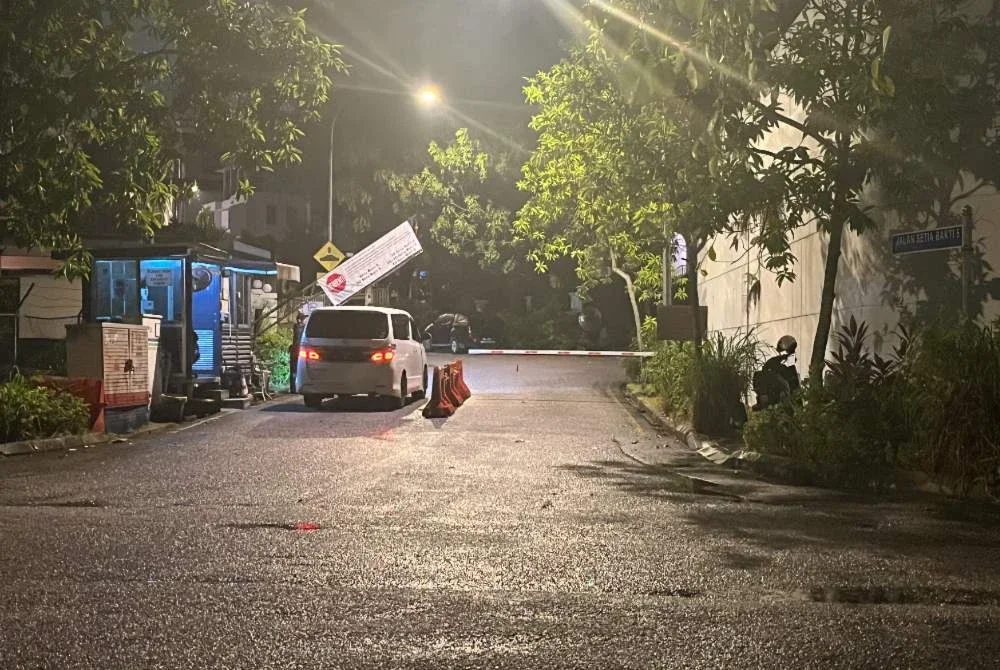 Kawasan kediaman Muhyiddin menjadi tumpuan pada Ahad.