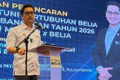 Mohammed Taufiq menyampaikan ucapan pada Program Santuni Pertubuhan Belia Peringkat Kebangsaan 2026 dan Majlis Peluncuran Sejati Madani X Belia pada Ahad.