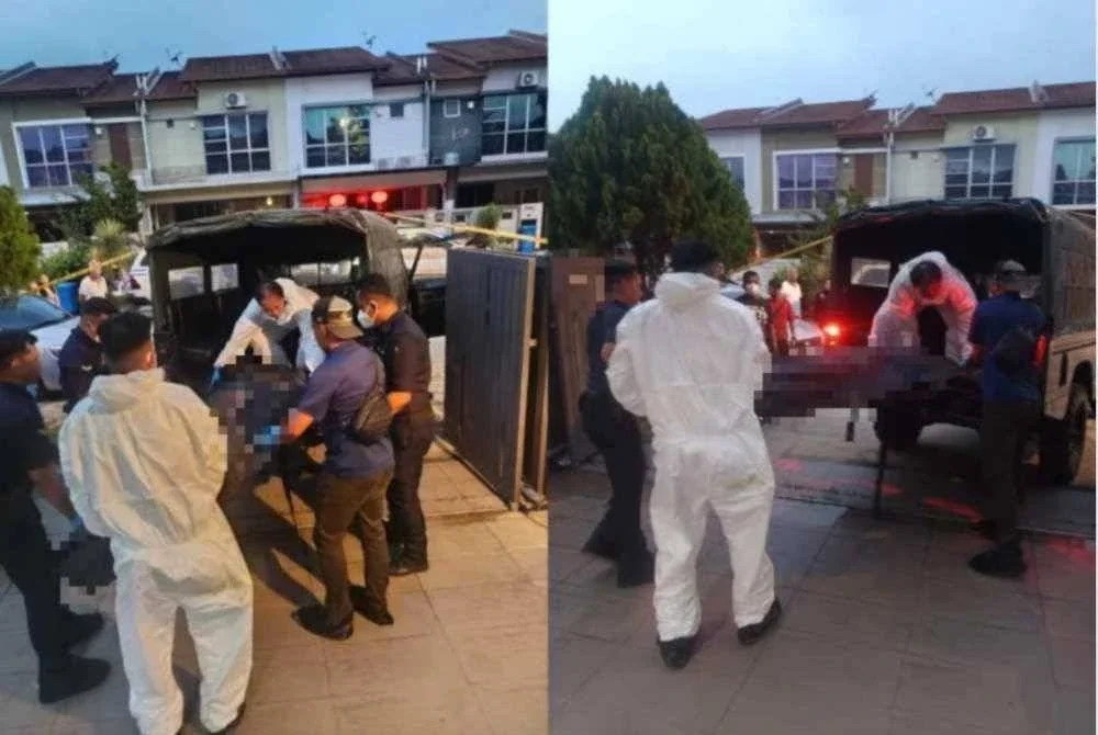 Polis menemui dua mayat dalam sebuah rumah di U13, Shah Alam pada Ahad. Foto: Polis
