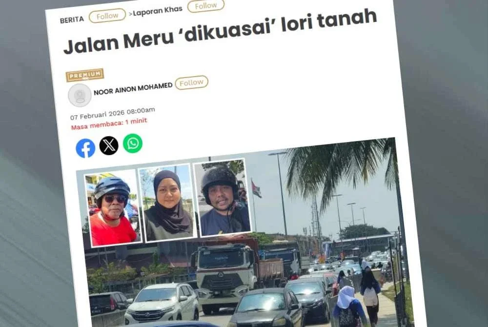 Laporan Sinar Harian pada Sabtu lalu.