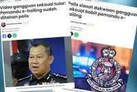 Laporan Sinar Harian mengenai kes pemandu e-hailing melakukan gangguan seksual terhadap seorang penumpang wanita.