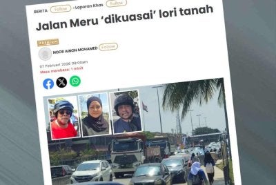 Laporan Sinar Harian pada Sabtu lalu.