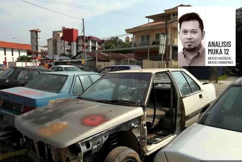 Kenderaan yang terbiar dan usang menimbulkan risiko keselamatan, pencemaran alam sekitar serta gangguan kepada komuniti setempat, khususnya di kawasan perumahan. Gambar Bernama 