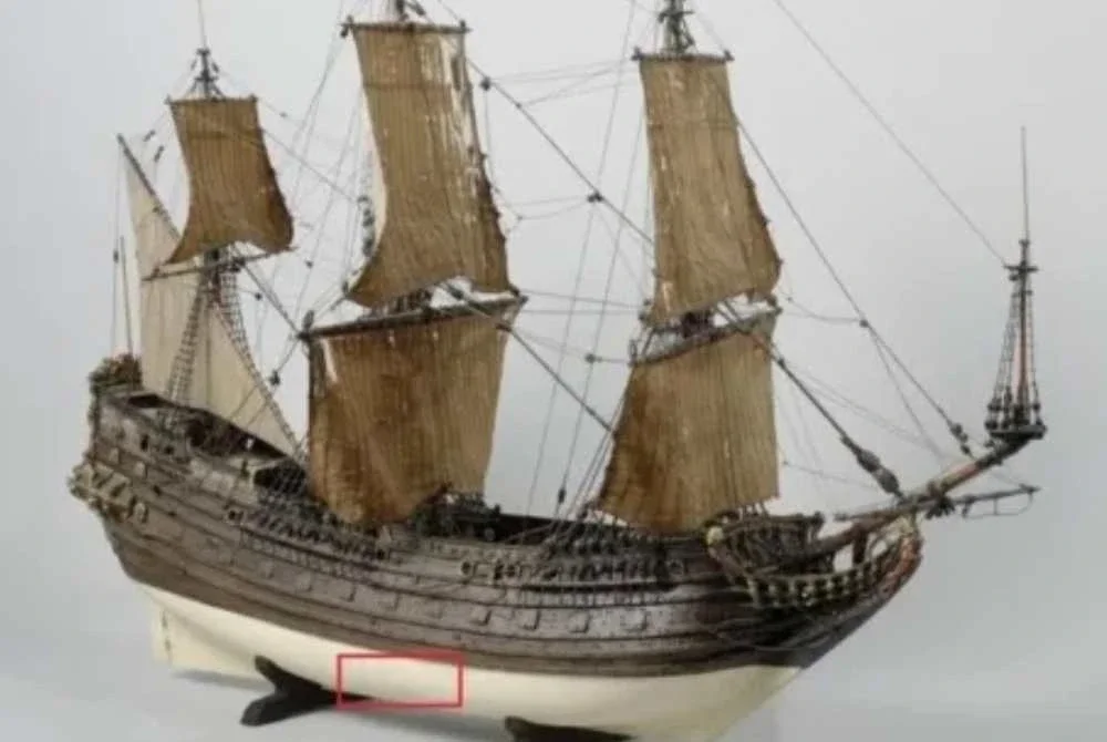 Pakar percaya rangka yang dijumpai merupakan bahagian badan kapal. - Agensi