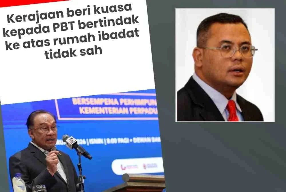 Laporan Sinar Harian pada Isnin. Gambar kecil: Amirudin