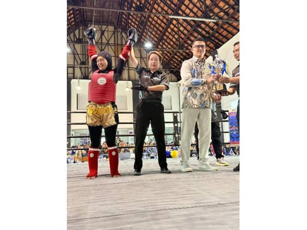 Percubaan pertama kali Ima dalam sukan Muay Thai membuahkan kejayaan membanggakan.