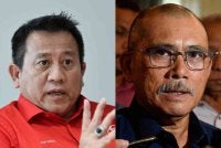 Tun Faisal (kiri), Ronald Kiandee