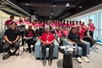 Sebahagian penghantar menyertai program From Ride to Retire hasil kerjasama Foodpanda Malaysia dan KWSP.