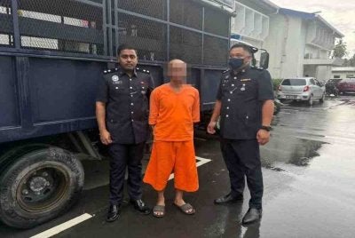 Tertuduh dibawa ke Mahkamah Sesyen Kota Marudu.